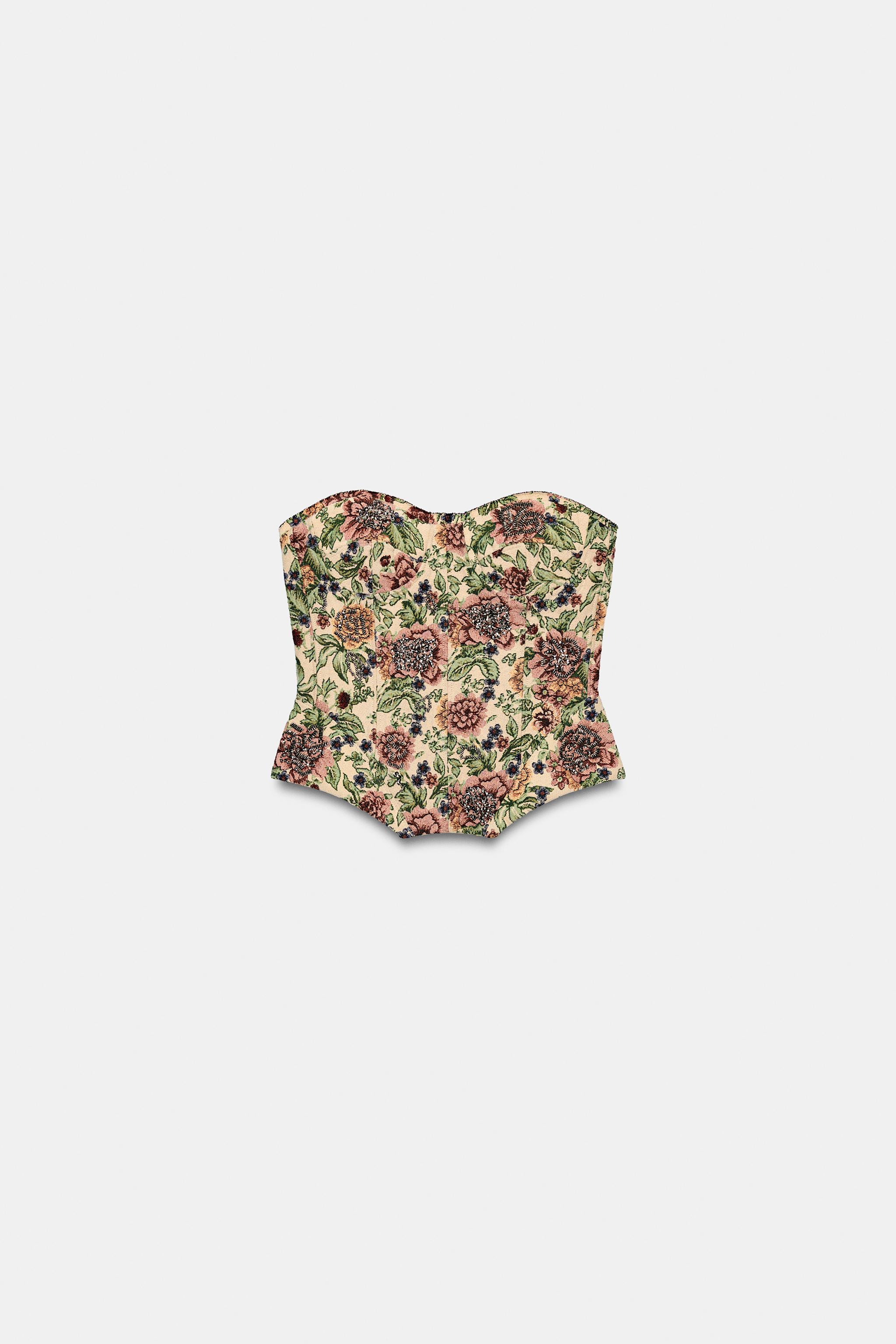 ZW COLLECTION FLORAL JACQUARD CORSET