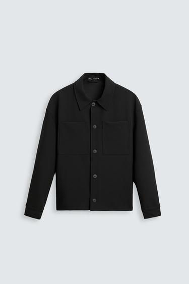 SOBRECAMISA BOXY FIT - Negro de Zara