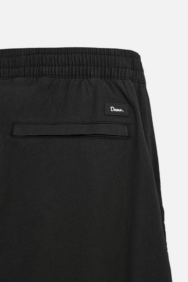 PANTALON DÉLAVÉ AVEC TAILLE JOGGING - Noir de Zara - Image 3