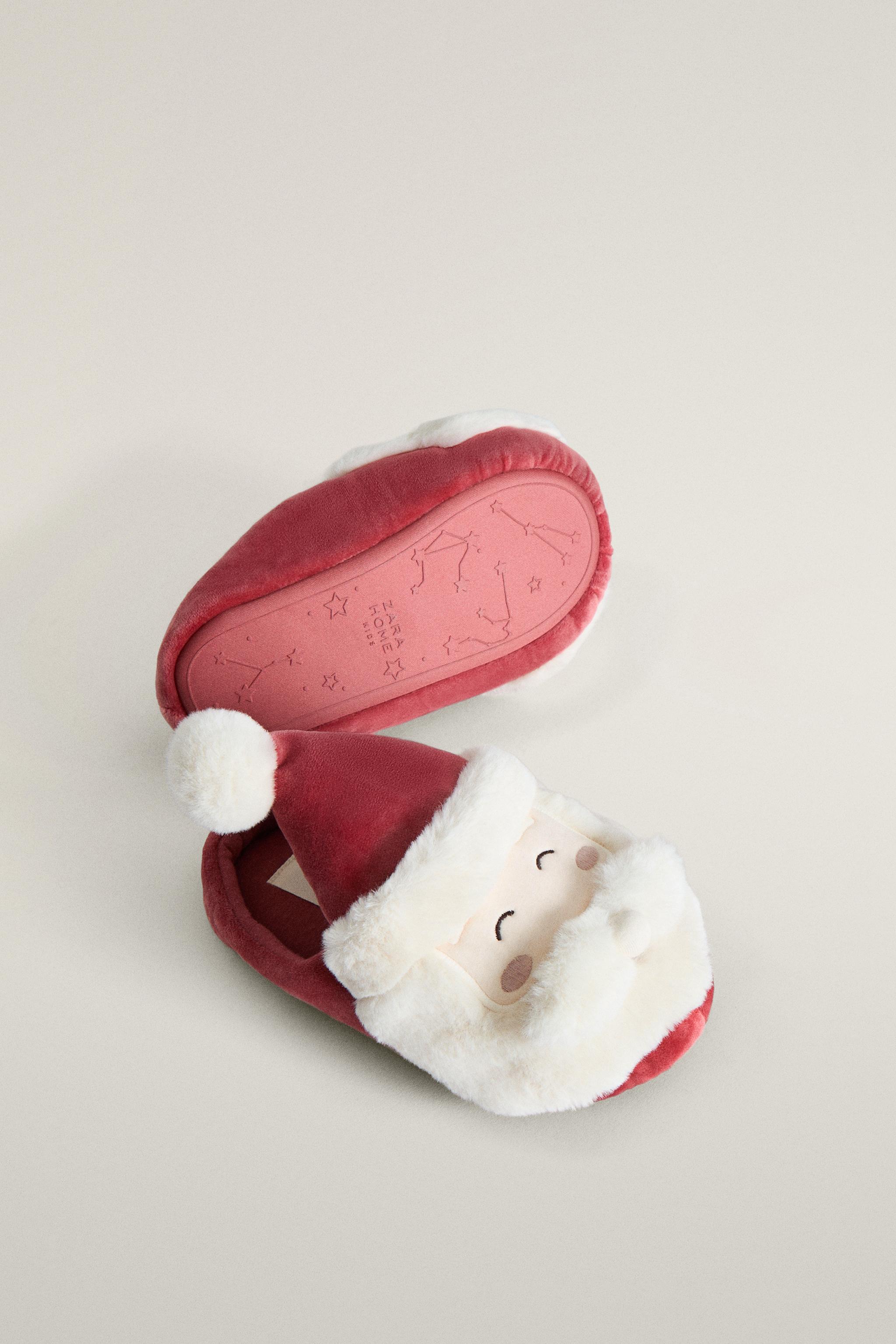 KIDS SANTA CLAUS MULE SLIPPERS