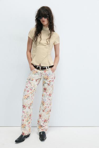CAMISA MANGA CORTA - Beige de Zara