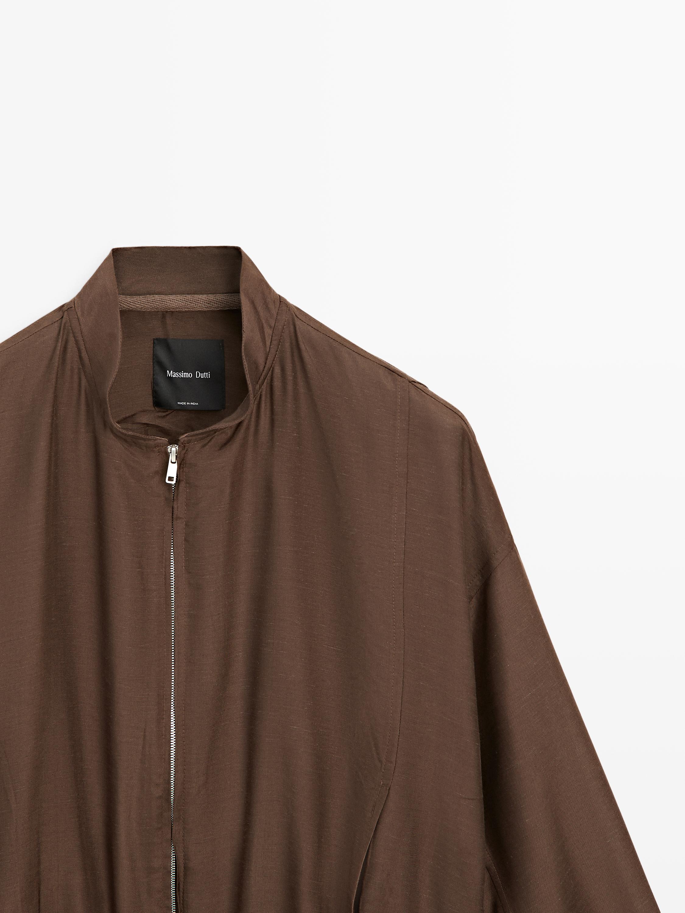 Flowing bomber jacket