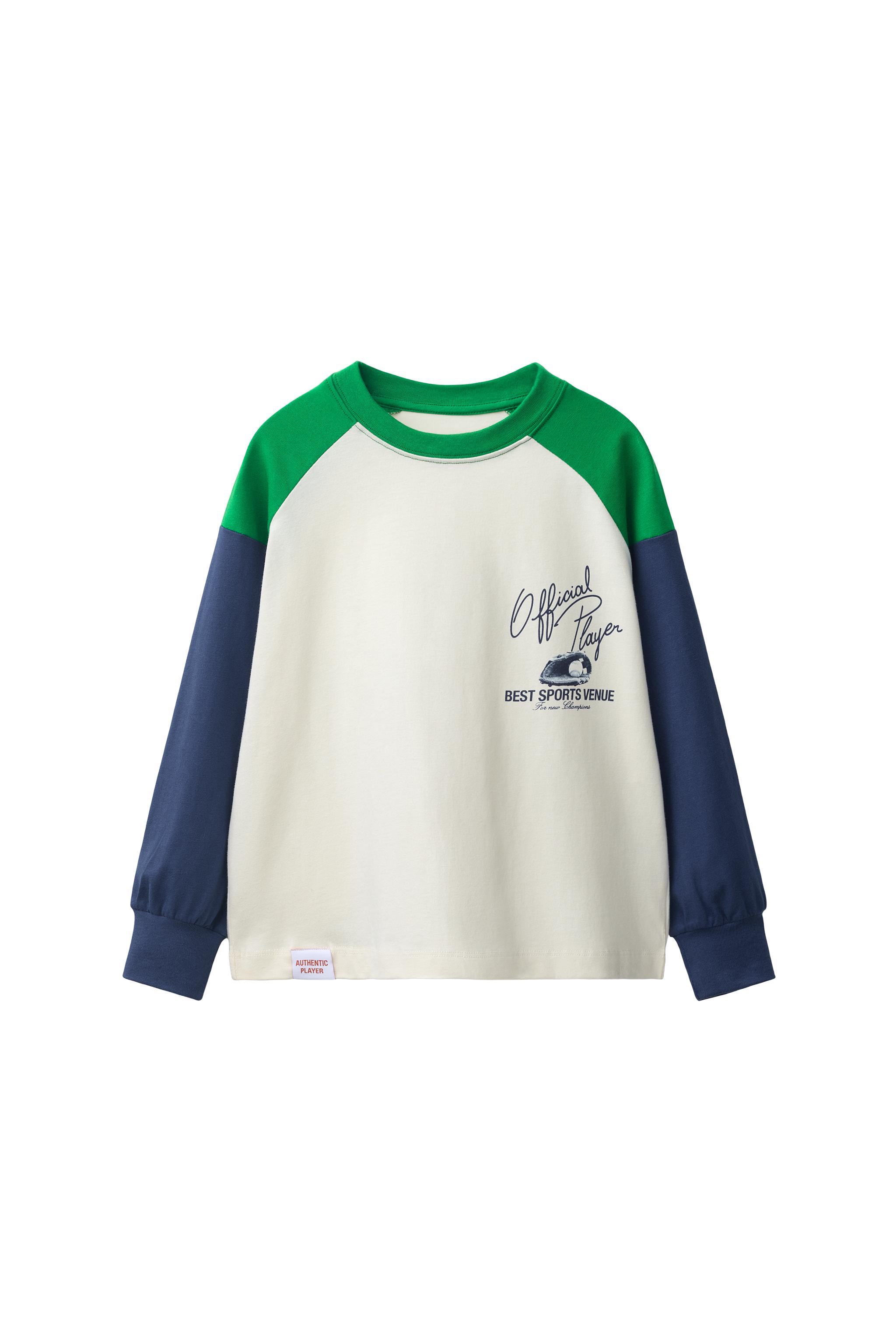 CAMISETA ESTAMPADA COLOR BLOCK