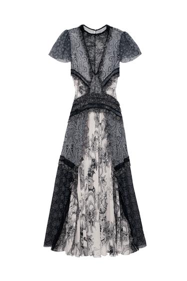 CONTRASTING LACE DRESS - LIMITED EDITION