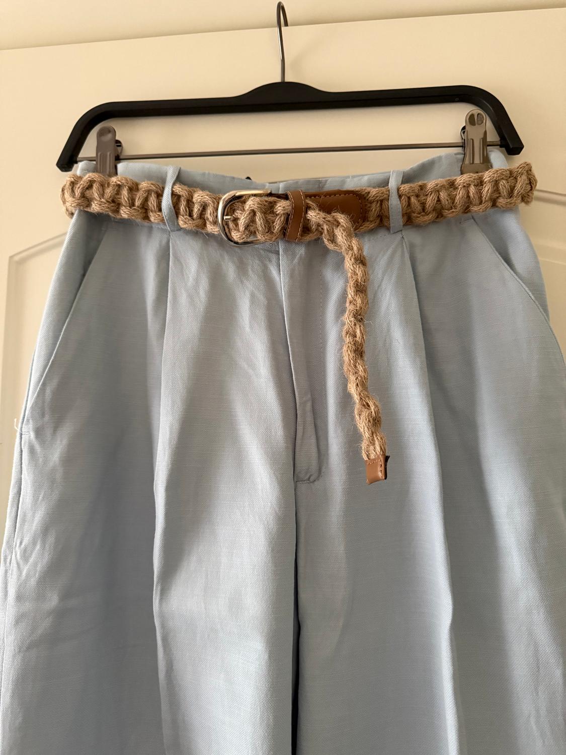 BRAIDED BELT TROUSERS - Image 4