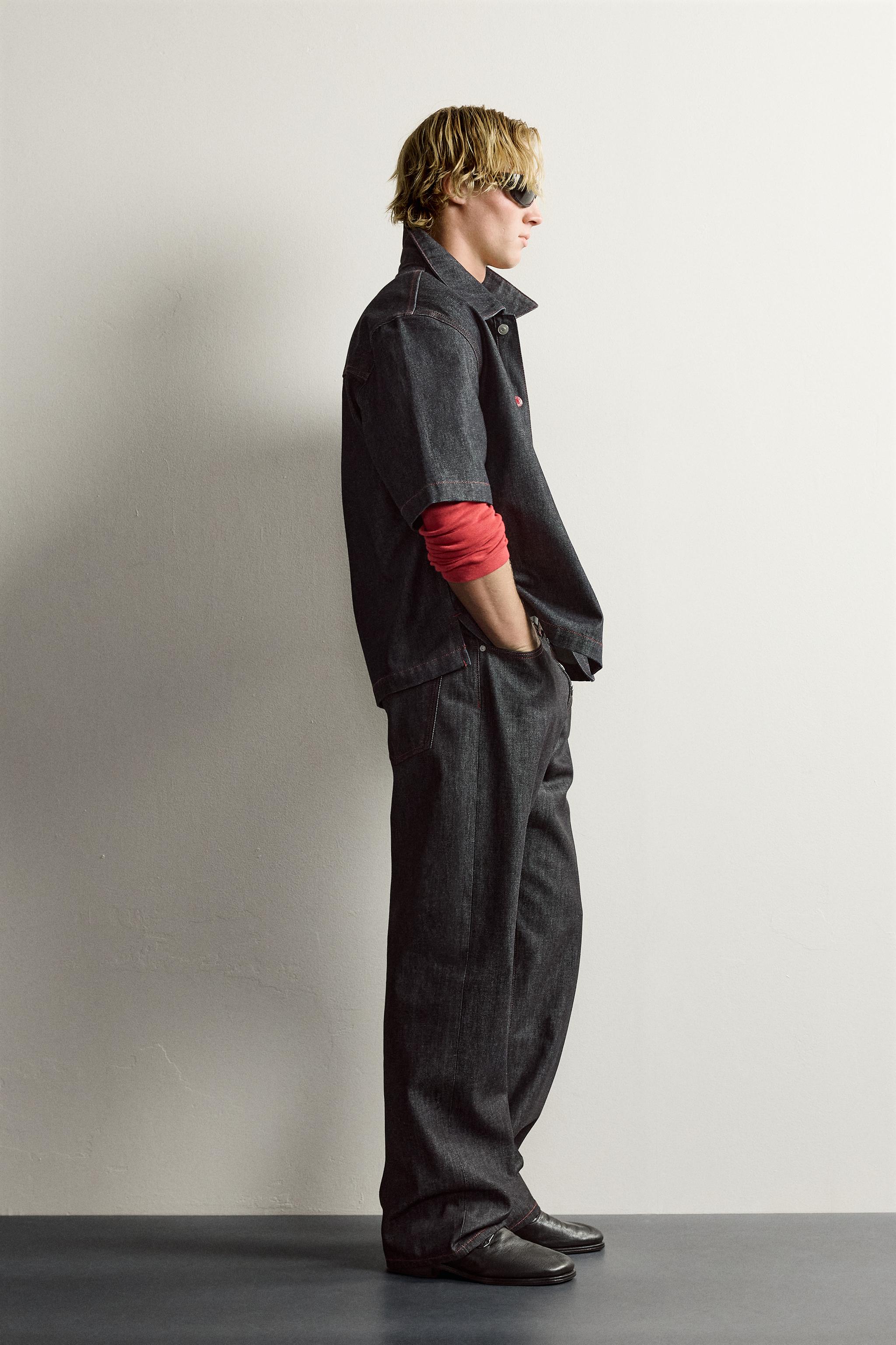 BUTTON-FLY LOOSE-FIT JEANS