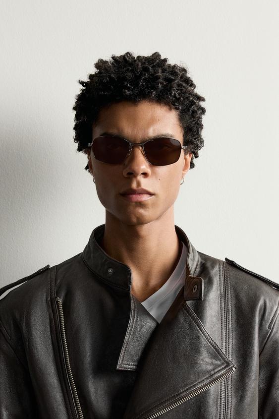 GAFAS DE SOL OVALADAS - Marrón de Zara - Imagen 0