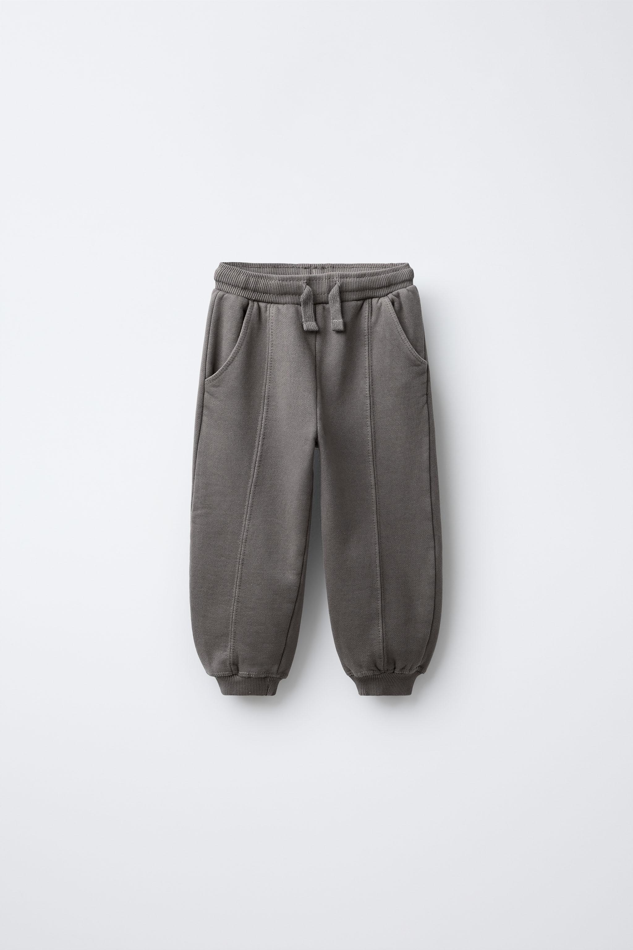 sansangear チャコール SEAMED JOGGER PANTS - Khaki | ZARA United States