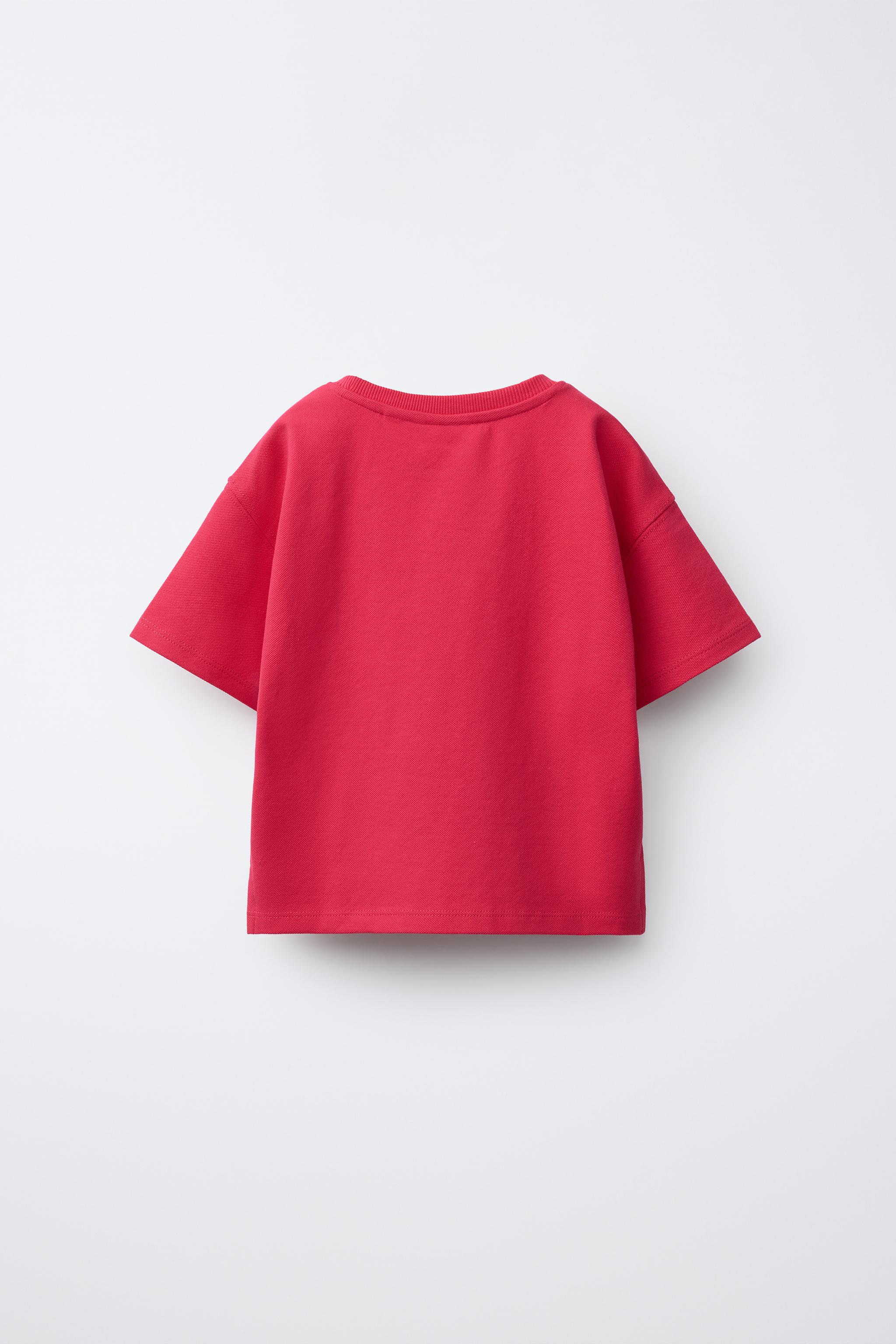 Детские футболки Zara HEART POCKET T-SHIRT — фото 2