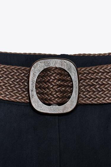 BERMUDA PINCES CEINTURE - Bleu marine de Zara - Image 6