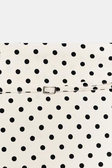 JUPE-PANTALON À CEINTURE - Blanc / Noir de Zara - Image 6