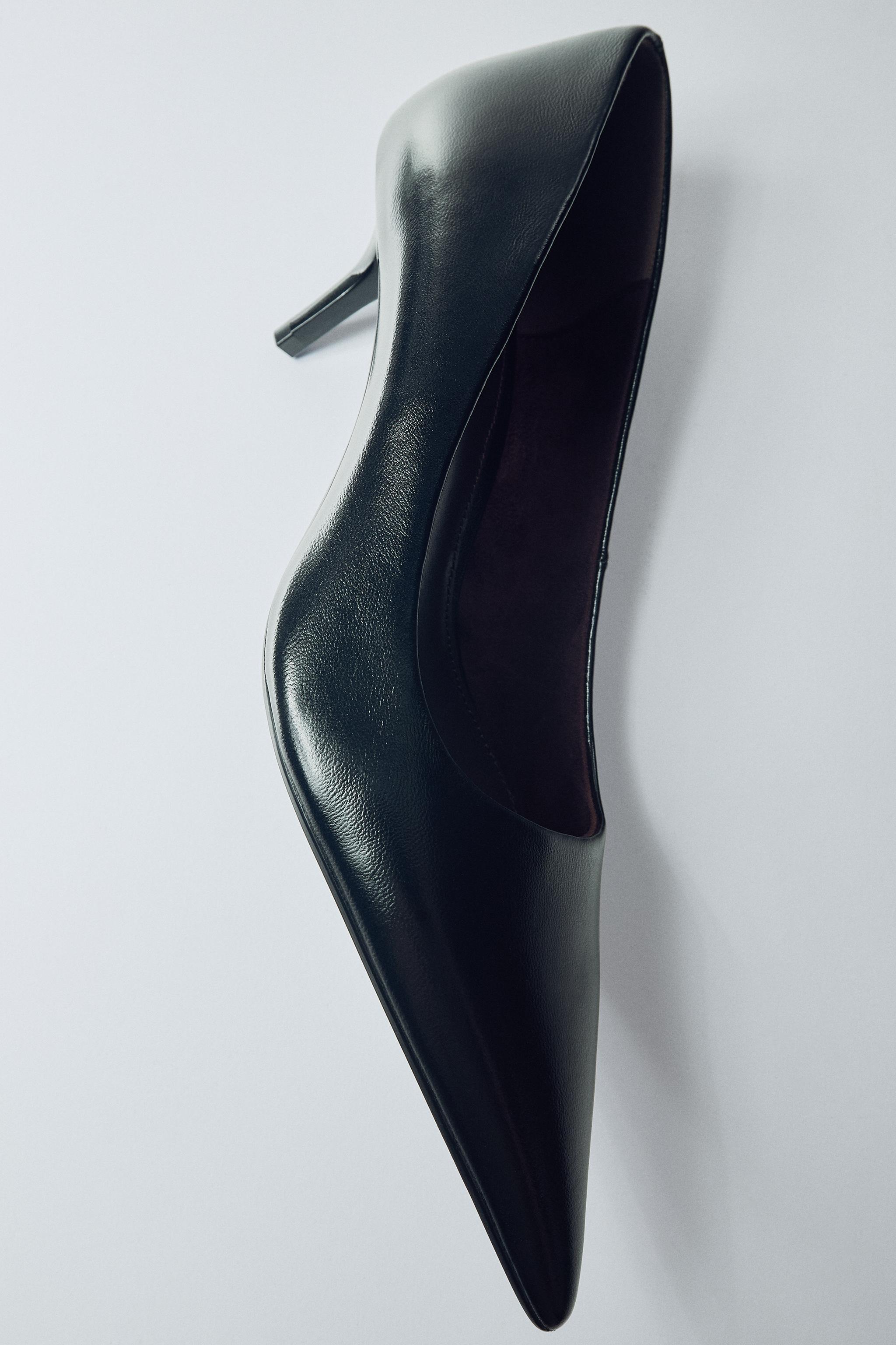 Leather Heels by Zara