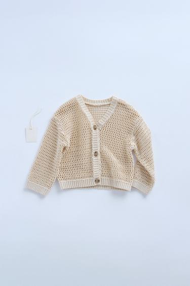ZARA TIMELESS - COTTON LINEN CARDIGAN - Ecru by Zara - Image 0