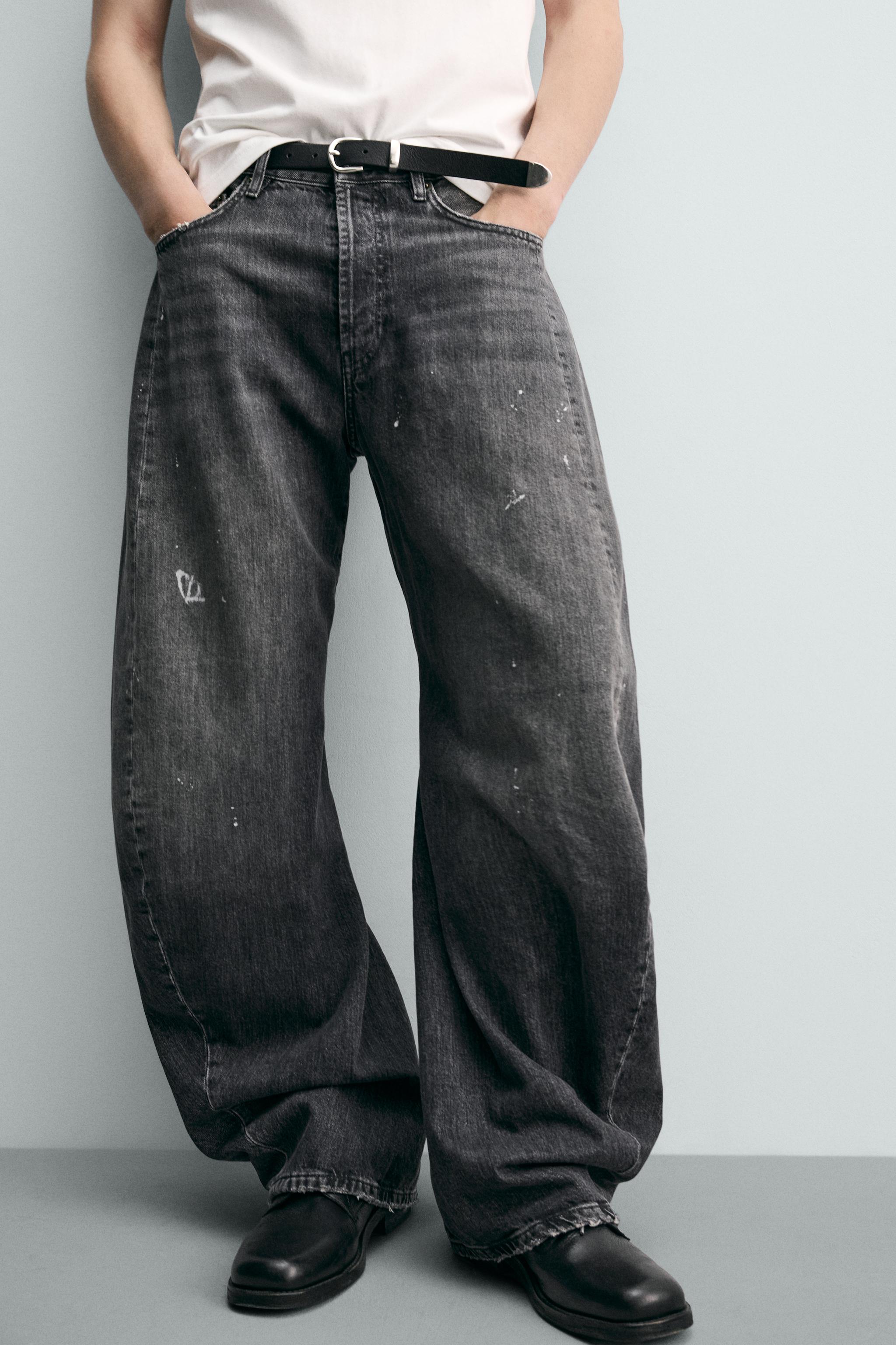 JEAN BARREL FIT COUTURES TOURNÉES