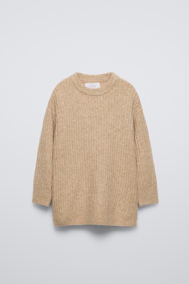 SOFT-TOUCH LONG SWEATER - camel by Zara - Image 0