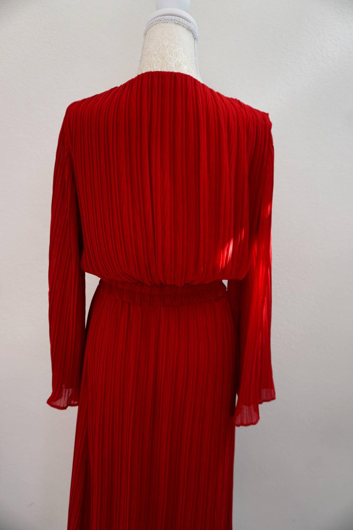 PLEATED MIDI DRESS - Image 6