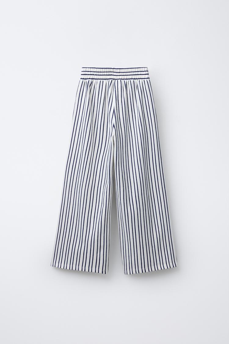 STRIPED STRAIGHT LEG PANTS
