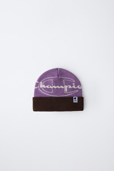Zara CHAMPION ® X ZARA KNIT HAT - Mauve - Image 0