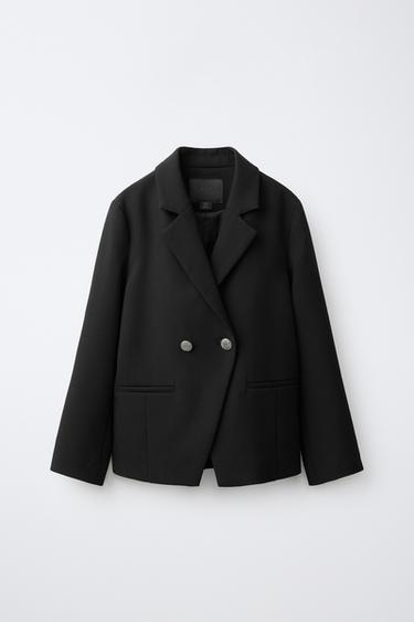 PLAIN BLAZER - Black by Zara