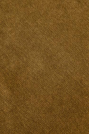 VELVET FOOTREST - Olive green by Zara - Image 3