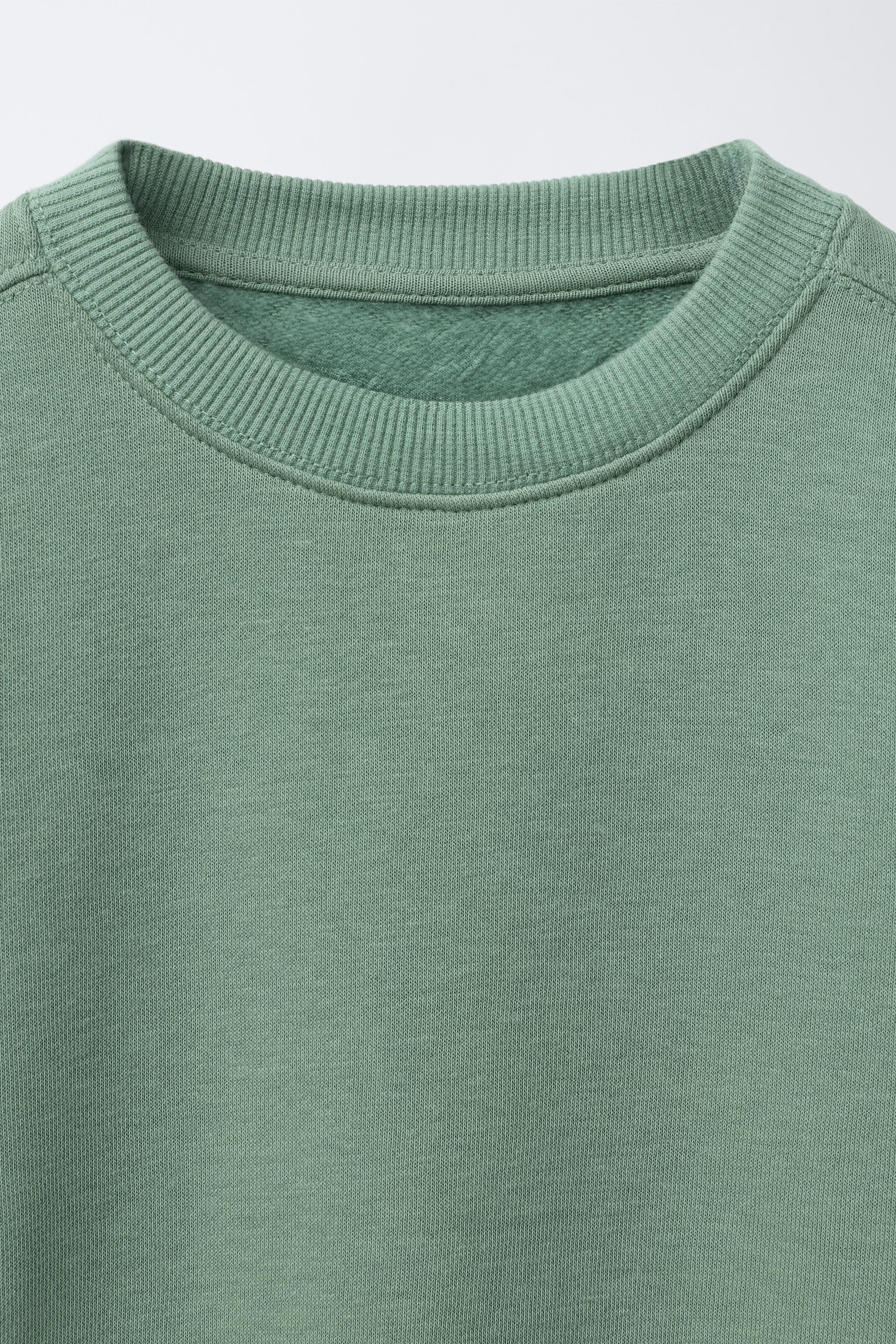 BASIC JOGGING SWEATSHIRT - Green | ZARA United States