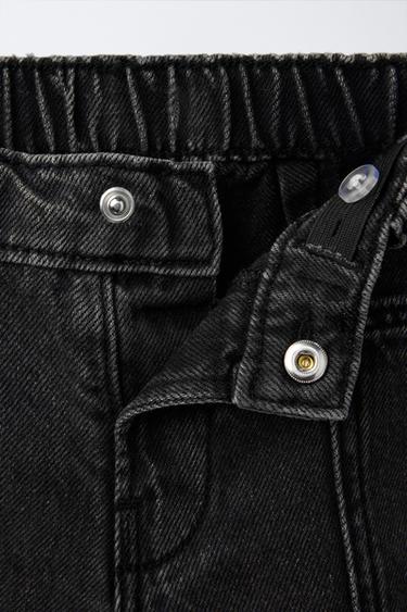 BERMUDA EN DENIM HIGH WAIST - Noir de Zara - Image 2