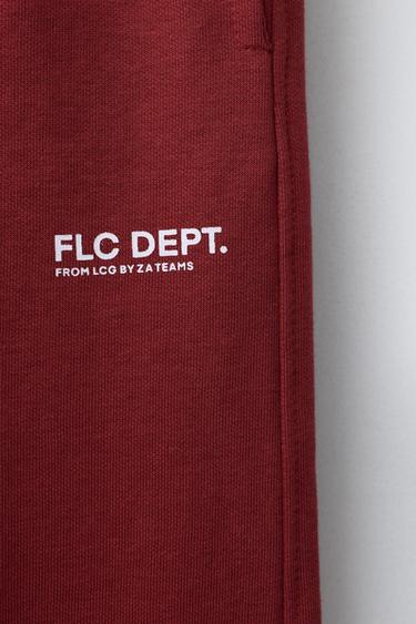 PANTALON DE JOGGING AVEC INSCRIPTION - Rouge de Zara - Image 3