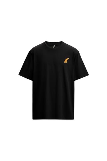 CAMISETA ESTAMPADO GRÁFICOS SURF - Negro de Zara - Imagen 0