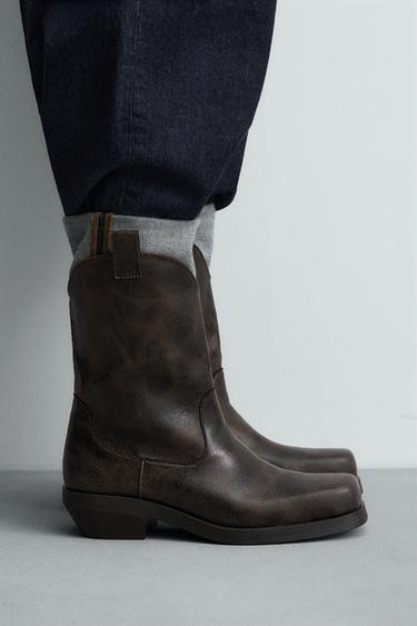 BOT COWBOY - Cokelat dari Zara - Gambar 0