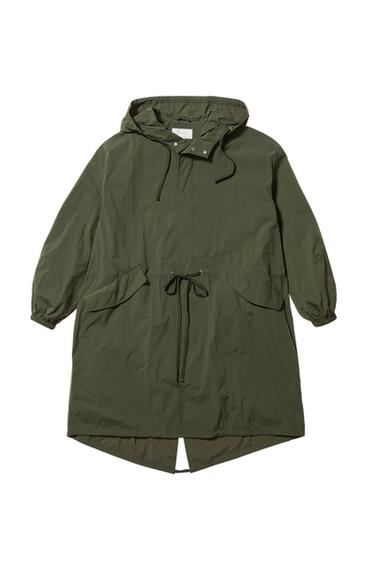 OVERSIZE FIT TECHNICAL PARKA - Khaki by Zara