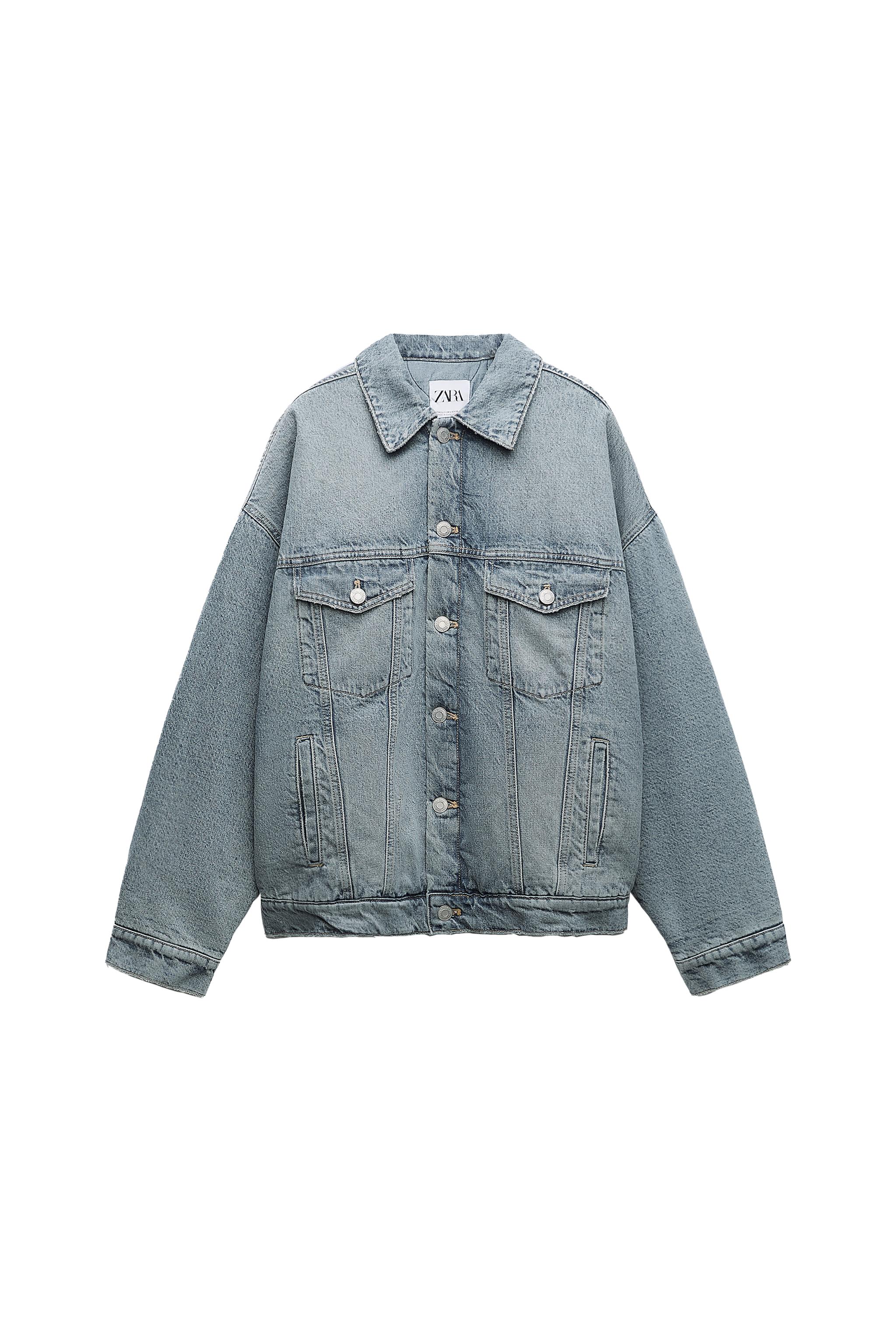 TRF QUILTED DENIM JACKET | SECOND HAND | Zara Preowned