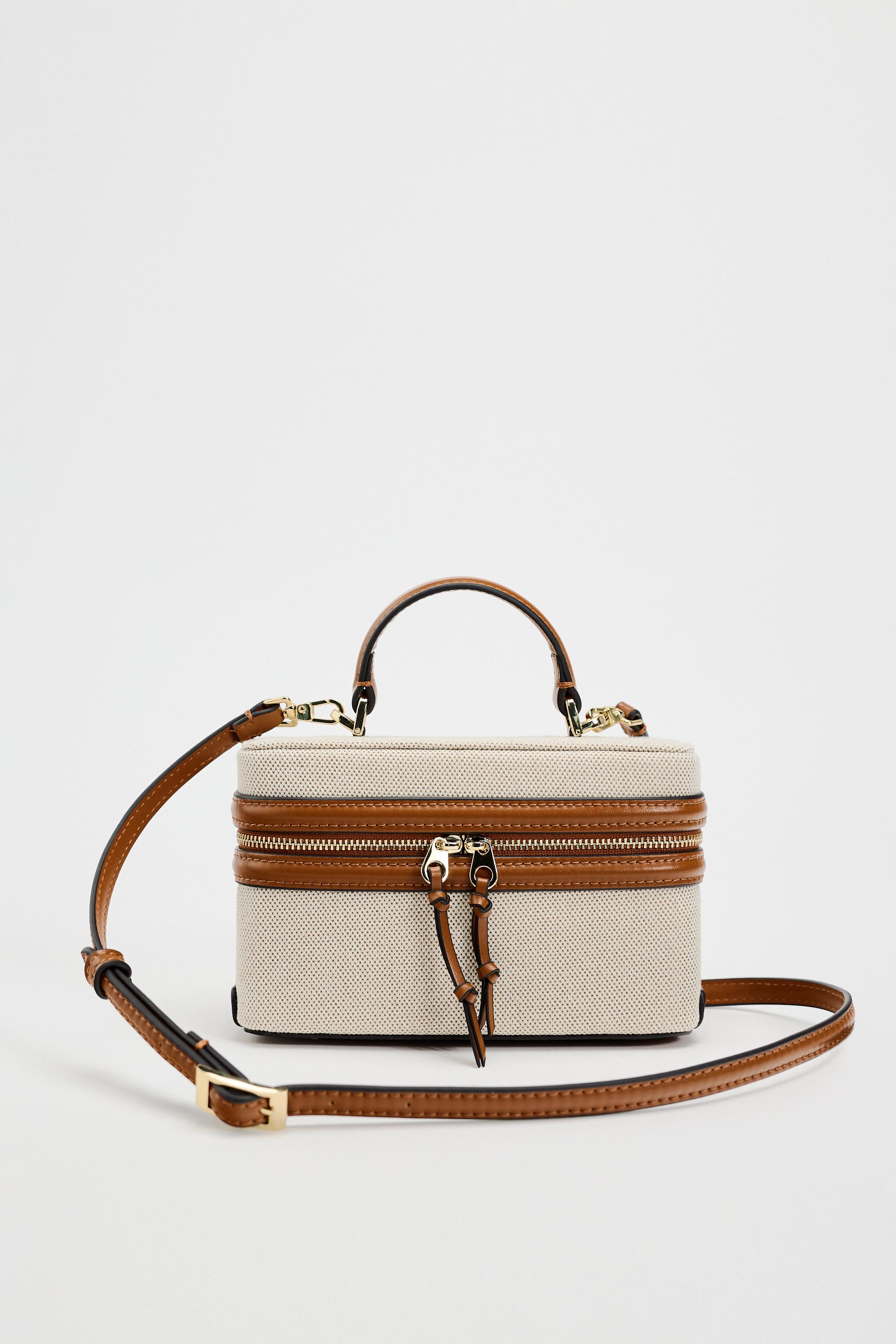 Zara straw crossbody discount bag