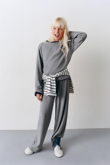 CAMISETA SOFT TOUCH - Gris de Zara