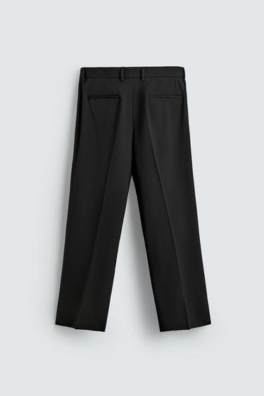 LOOSE-FITTING FLARED TROUSERS - Black by Zara - Image 8