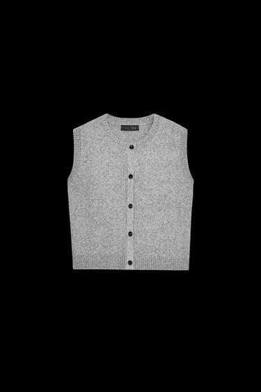WEICHER STRICKPULLUNDER - Grau meliert von Zara