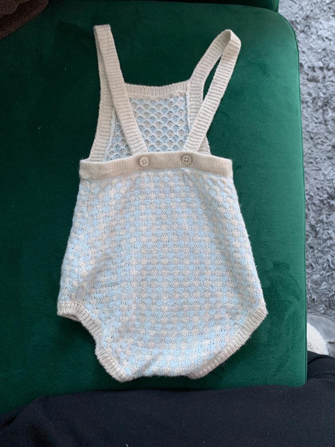 CHECK KNIT ROMPER - Image 2