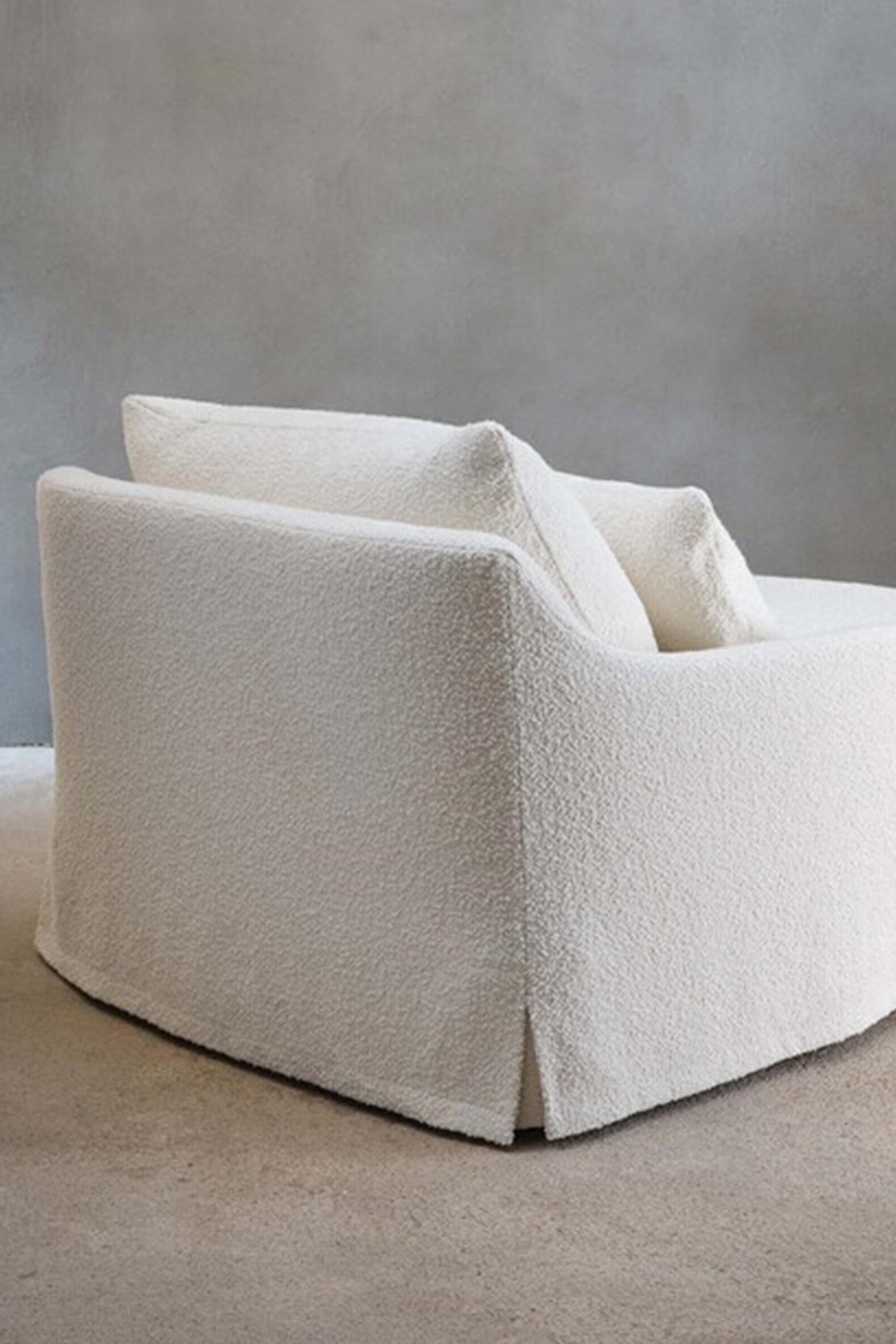 LOVESEAT 01 BOUCLÉ COVER — Ecru