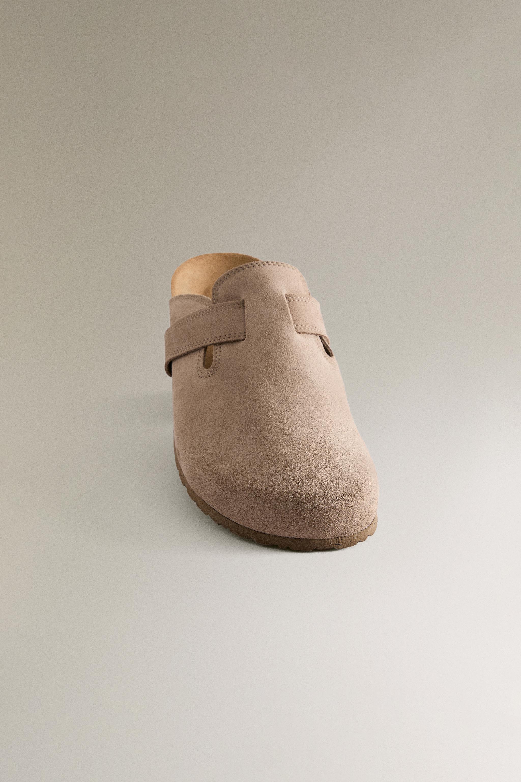 SABOT CUIR LANIÈRE