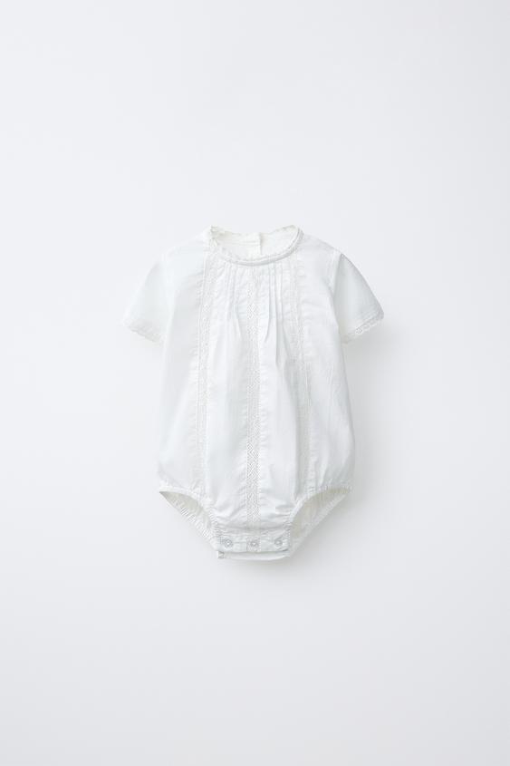 PELELE BORDADOS - Blanco de Zara - Imagen 0