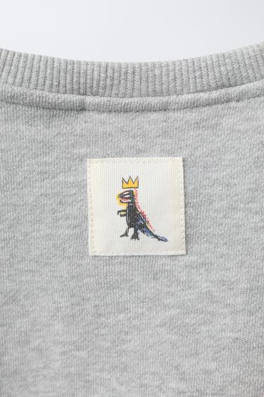 BASQUIAT® SWEATSHIRT - Grey marl by Zara - Image 5