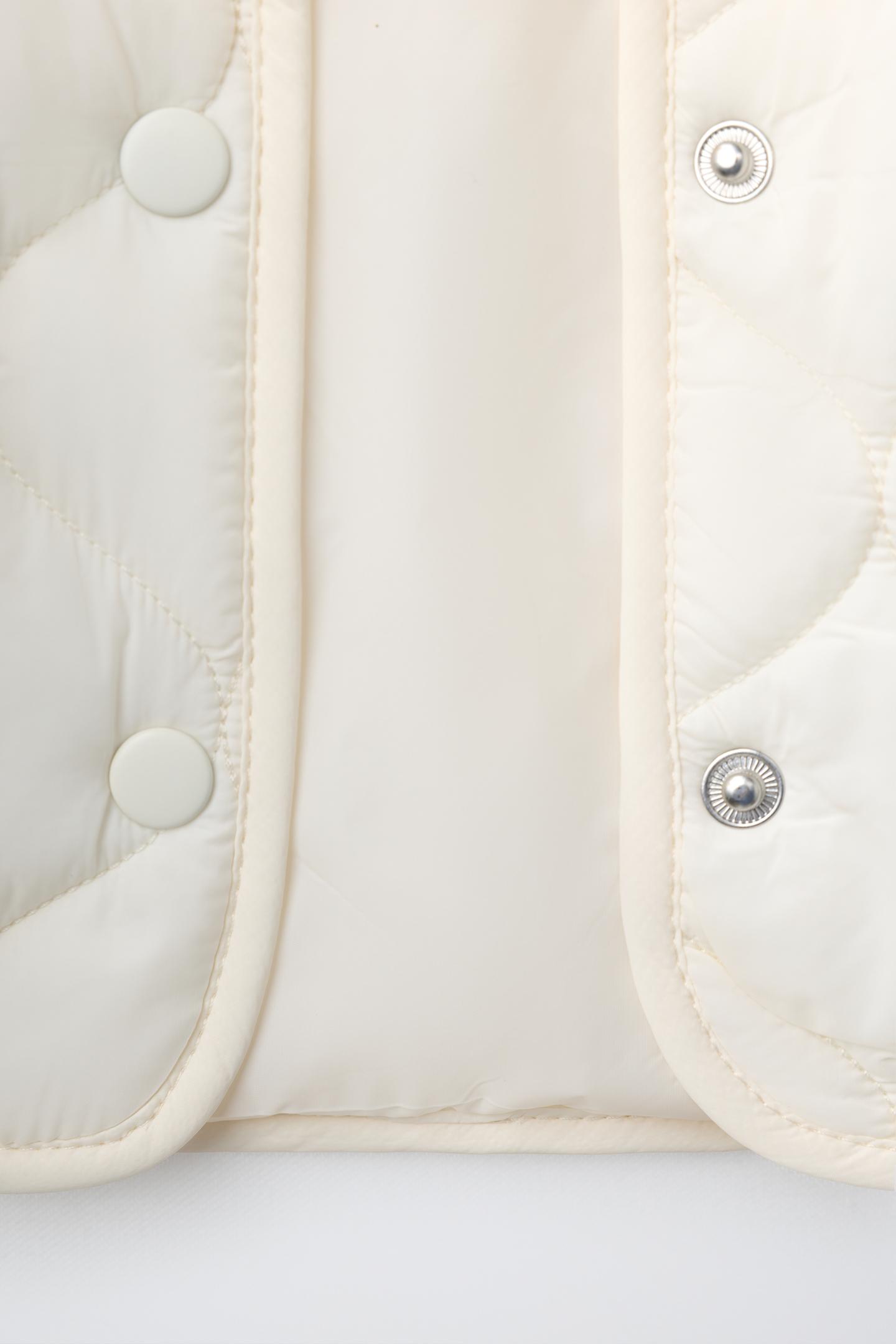 Детская куртка Zara Water Repellent Puffer, цвет: Экрю — фото 5