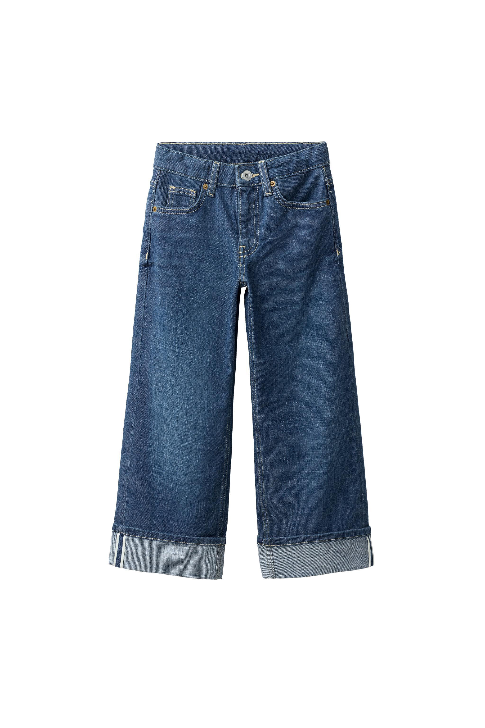 バギーフィットロールアップデニムパンツ - ブルー | ZARA Japan / 日本