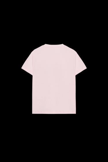 Zara TEXT T-SHIRT - Pink