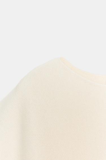 KNIT JUMPER WITH WIDE SLEEVES - Ecru by Zara - Image 6