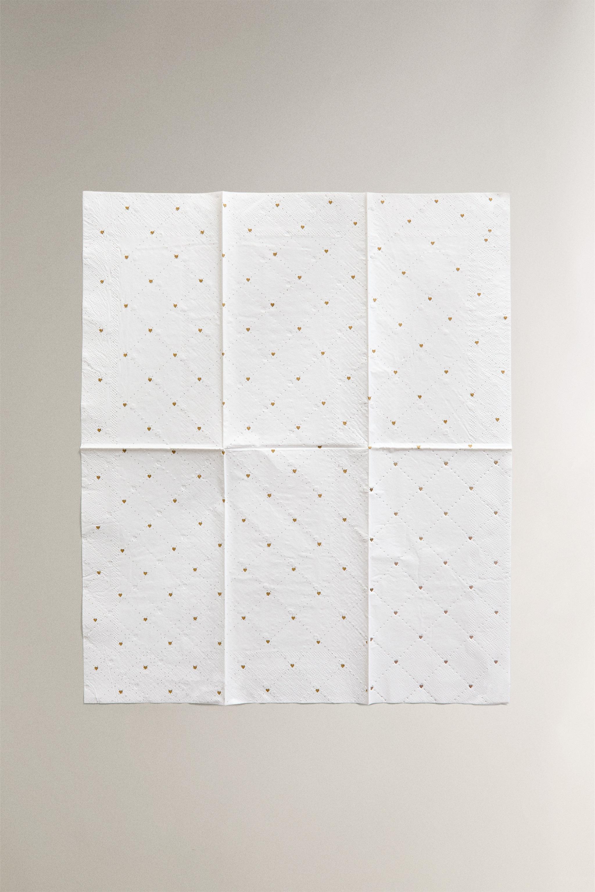 SET OF PAPER NAPKINS WITH SHINY CHRISTMAS MOTIFS (SET OF 30)