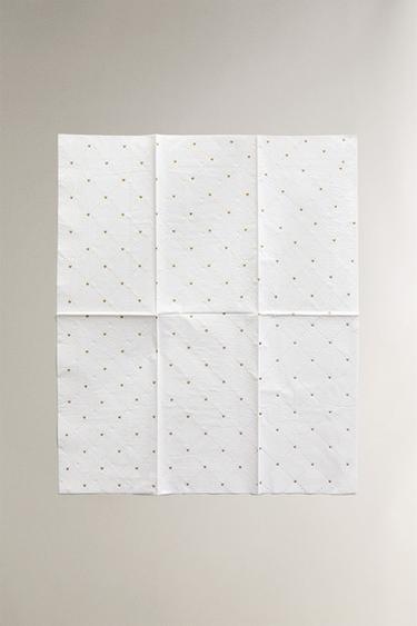 SET OF PAPER NAPKINS WITH SHINY CHRISTMAS MOTIFS (SET OF 30) - Golden by Zara - Image 2