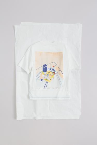 CLARA CEBRIAN © EMBROIDERED AND PRINTED T-SHIRT - White by Zara