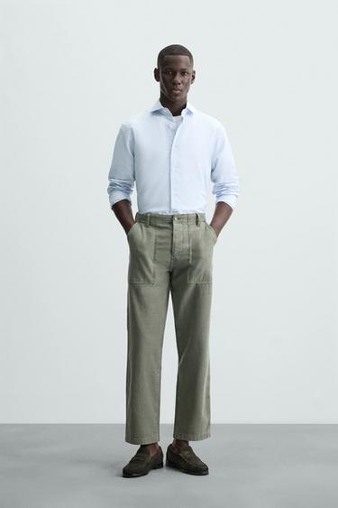 COTTON/LYOCELL SHIRT - Blue by Zara - Image 0