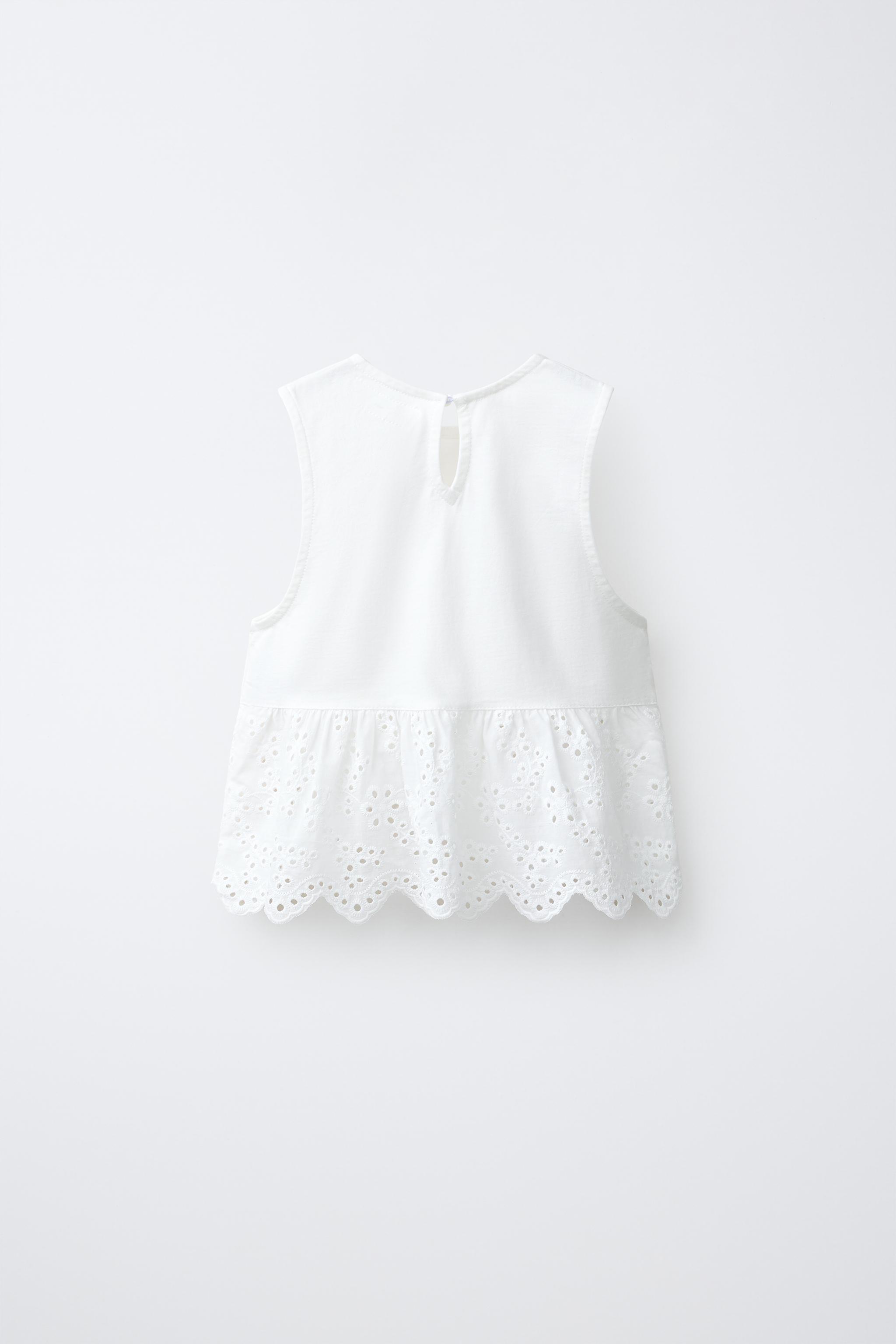 Детские футболки Zara SWISS EMBROIDERY CONTRAST T-SHIRT — фото 3
