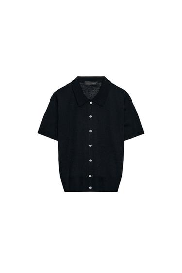 ADĪTA JAKA AR ĪSĀM PIEDURKNĒM - Tumši zils no Zara